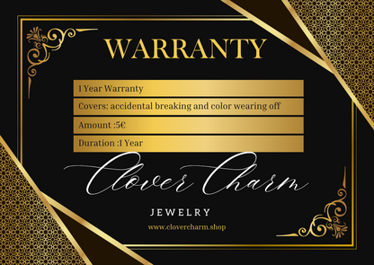 Warranty Card for Wear and Tear & Accidental Damage - Clovercharm